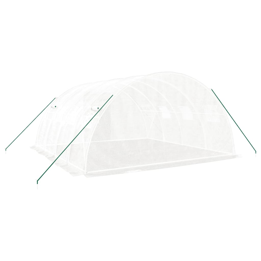 Tuinkas Met Stalen Frame 16 M² 4X4X2 M Wit