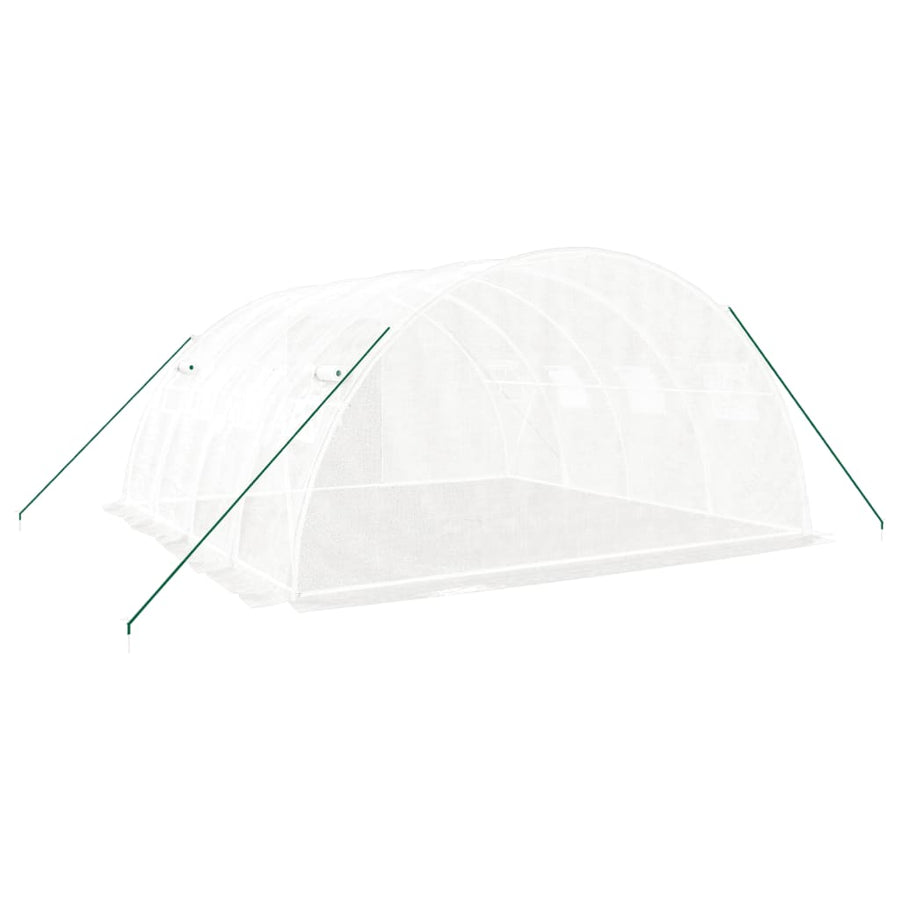 Tuinkas Met Stalen Frame 16 M² 4X4X2 M Wit