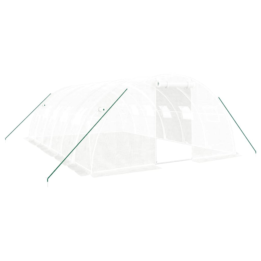 Tuinkas Met Stalen Frame 24 M² 6X4X2 M Wit
