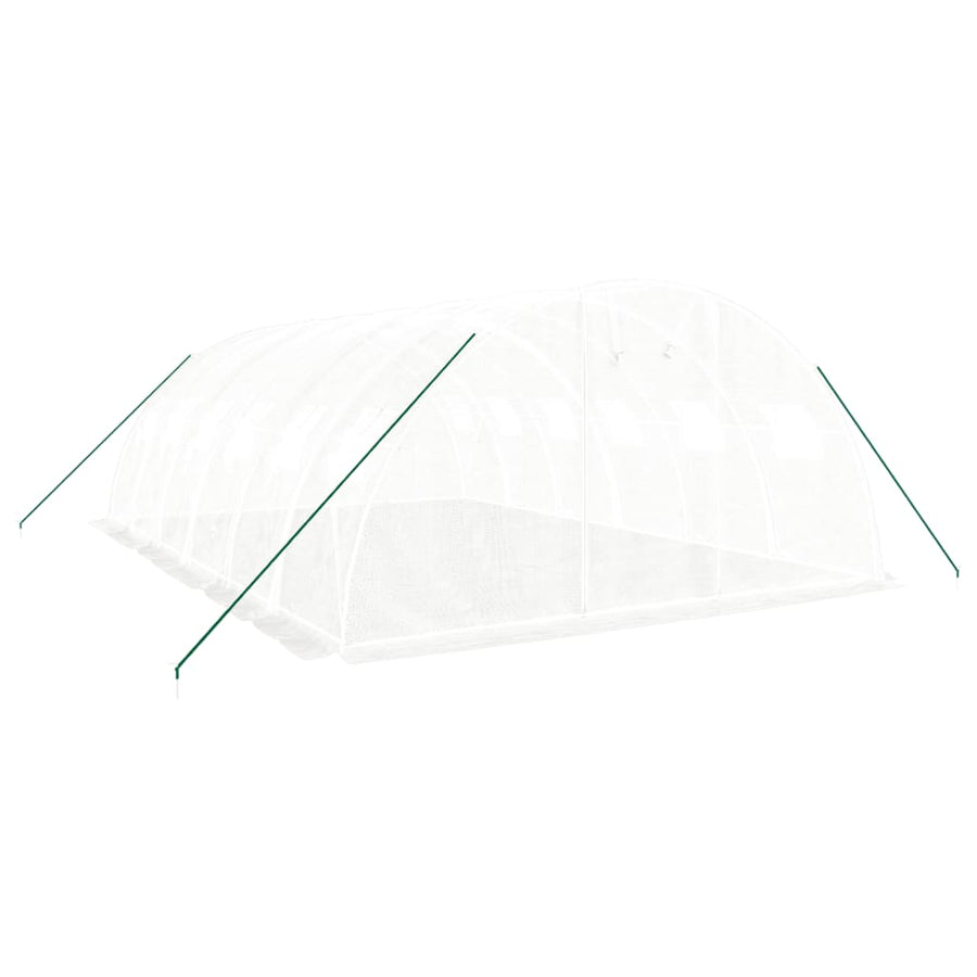 Tuinkas Met Stalen Frame 24 M² 6X4X2 M Wit