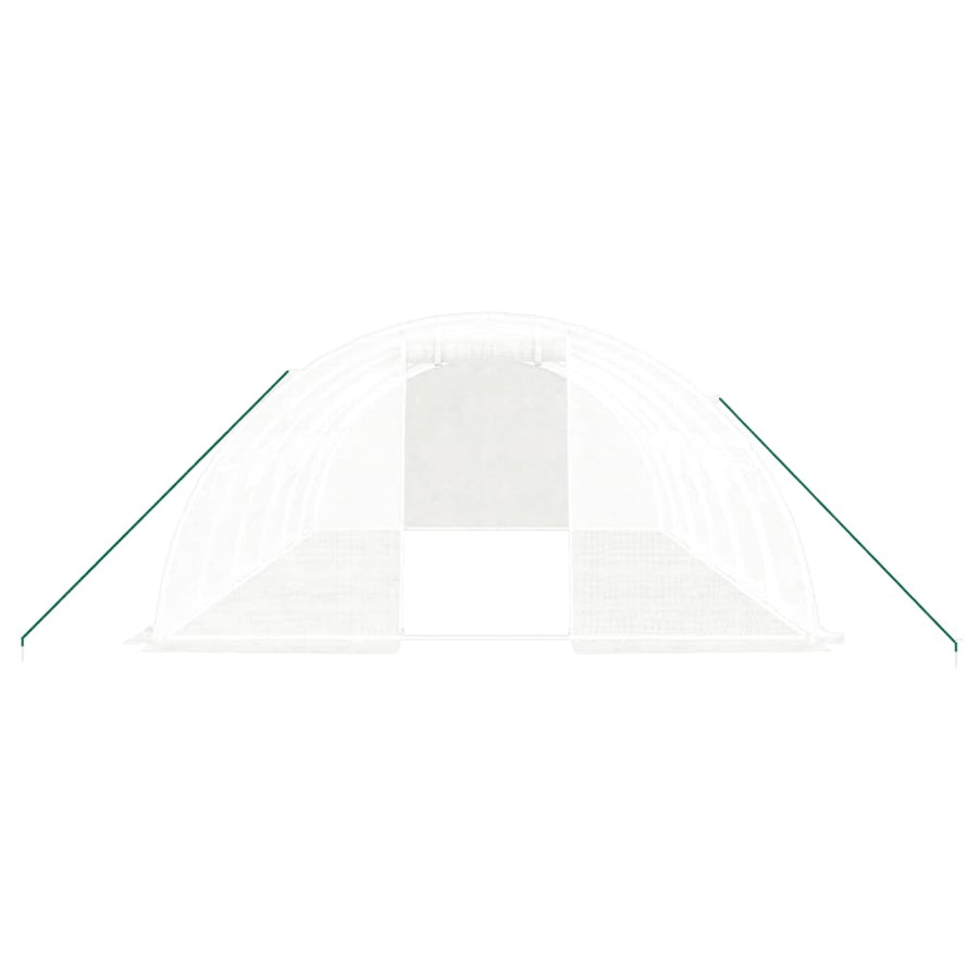 Tuinkas Met Stalen Frame 24 M² 6X4X2 M Wit