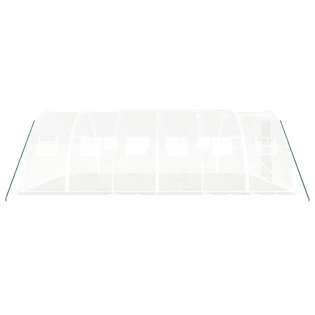 Tuinkas Met Stalen Frame 24 M² 6X4X2 M Wit