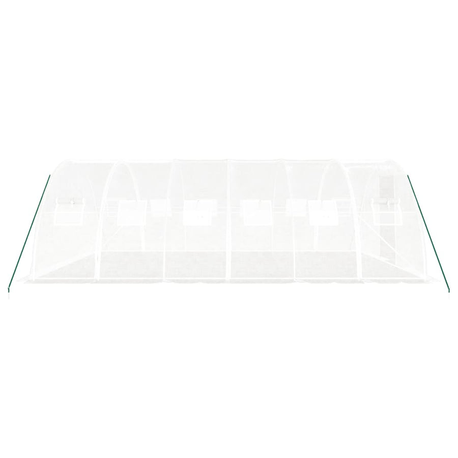 Tuinkas Met Stalen Frame 24 M² 6X4X2 M Wit