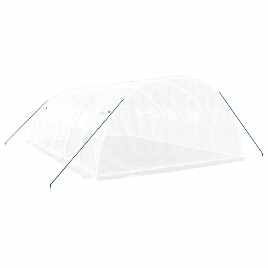 Tuinkas Met Stalen Frame 24 M² 6X4X2 M Wit
