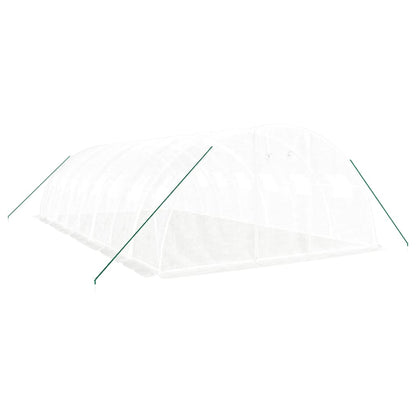 Tuinkas Met Stalen Frame 32 M² 8X4X2 M Wit