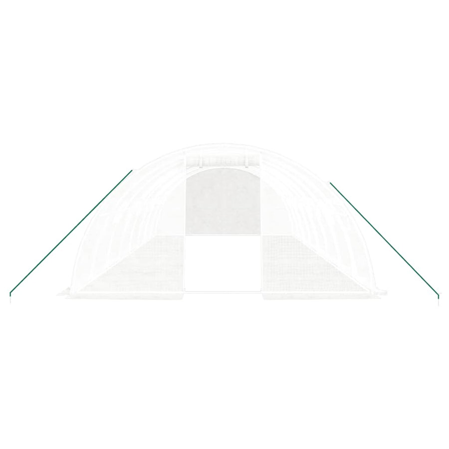 Tuinkas Met Stalen Frame 32 M² 8X4X2 M Wit