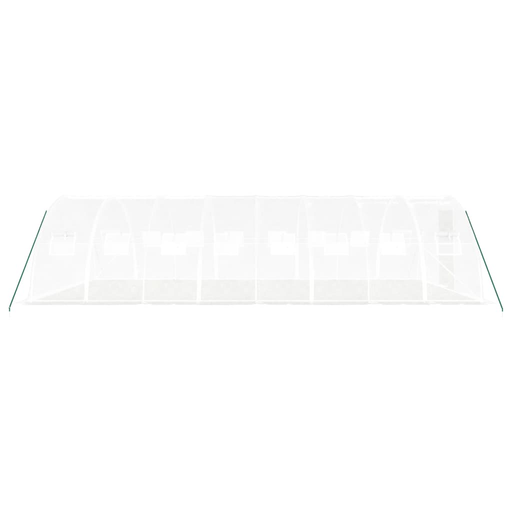 Tuinkas Met Stalen Frame 32 M² 8X4X2 M Wit