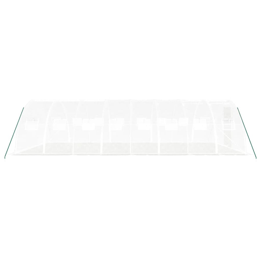 Tuinkas Met Stalen Frame 32 M² 8X4X2 M Wit