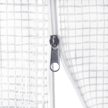 Tuinkas Met Stalen Frame 32 M² 8X4X2 M Wit