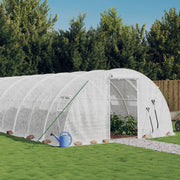 Tuinkas 8x4x2 m wit stalen frame