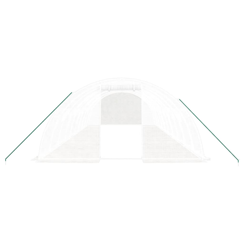 Tuinkas Met Stalen Frame 40 M² 10X4X2 M Wit