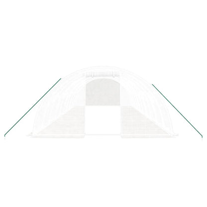 Tuinkas Met Stalen Frame 40 M² 10X4X2 M Wit