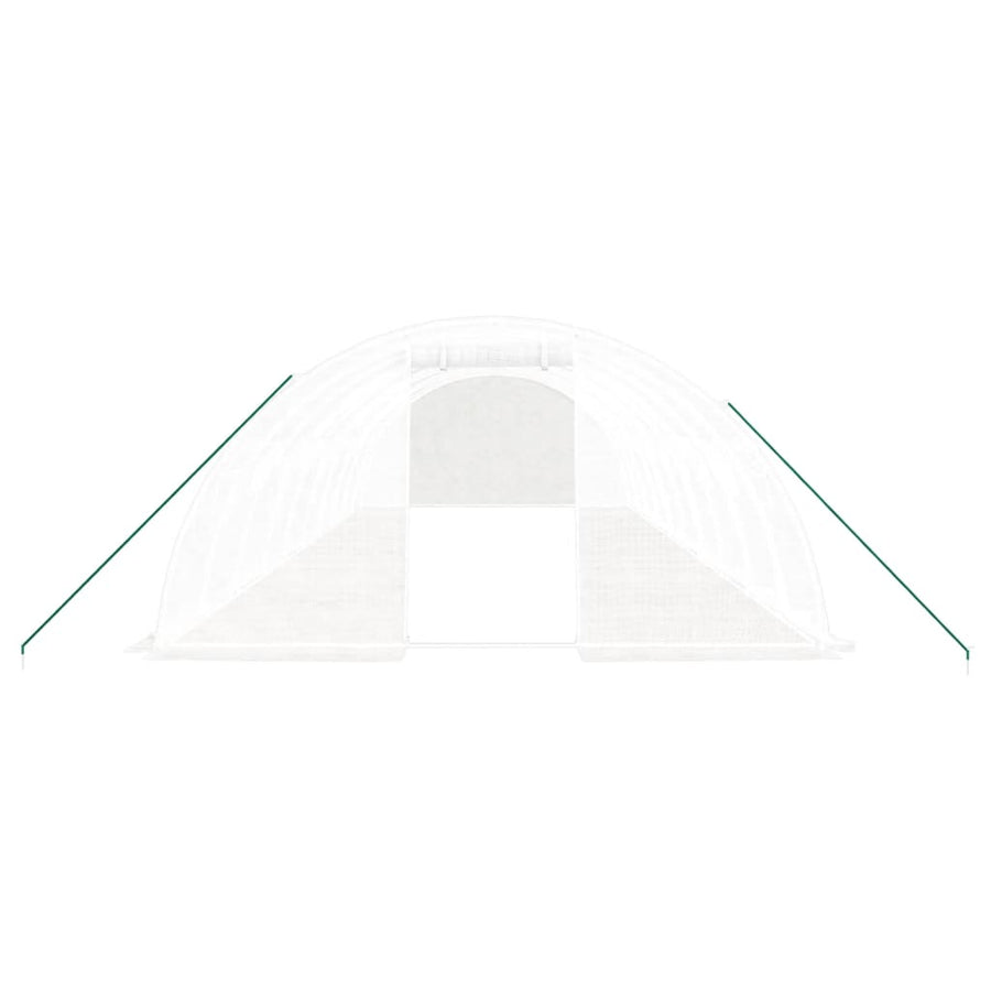 Tuinkas Met Stalen Frame 40 M² 10X4X2 M Wit