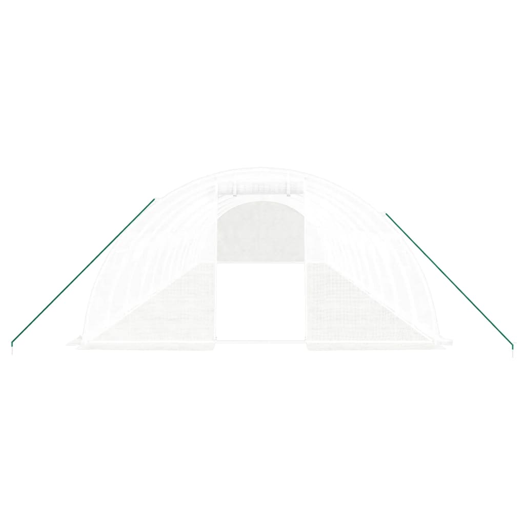 Tuinkas Met Stalen Frame 48 M² 12X4X2 M Wit