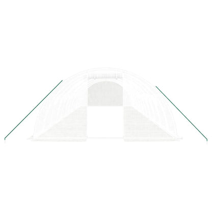Tuinkas Met Stalen Frame 48 M² 12X4X2 M Wit