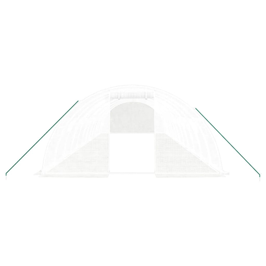 Tuinkas Met Stalen Frame 48 M² 12X4X2 M Wit