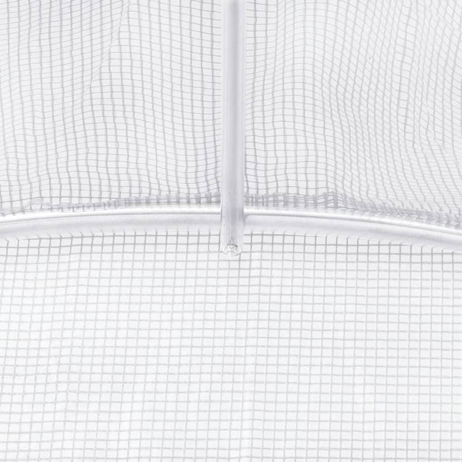 Tuinkas Met Stalen Frame 48 M² 12X4X2 M Wit