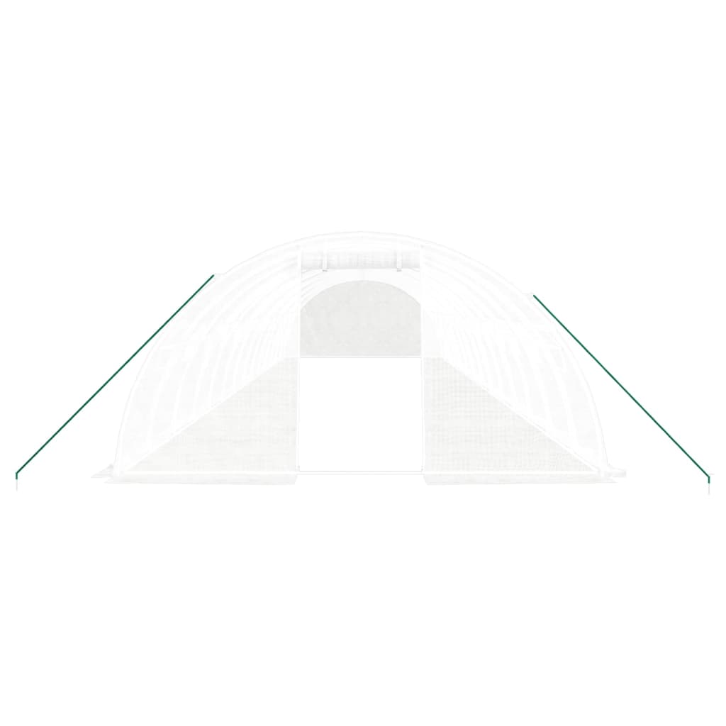 Tuinkas Met Stalen Frame 56 M² 14X4X2 M Wit