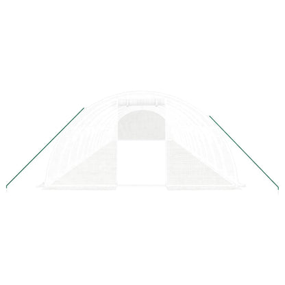 Tuinkas Met Stalen Frame 56 M² 14X4X2 M Wit