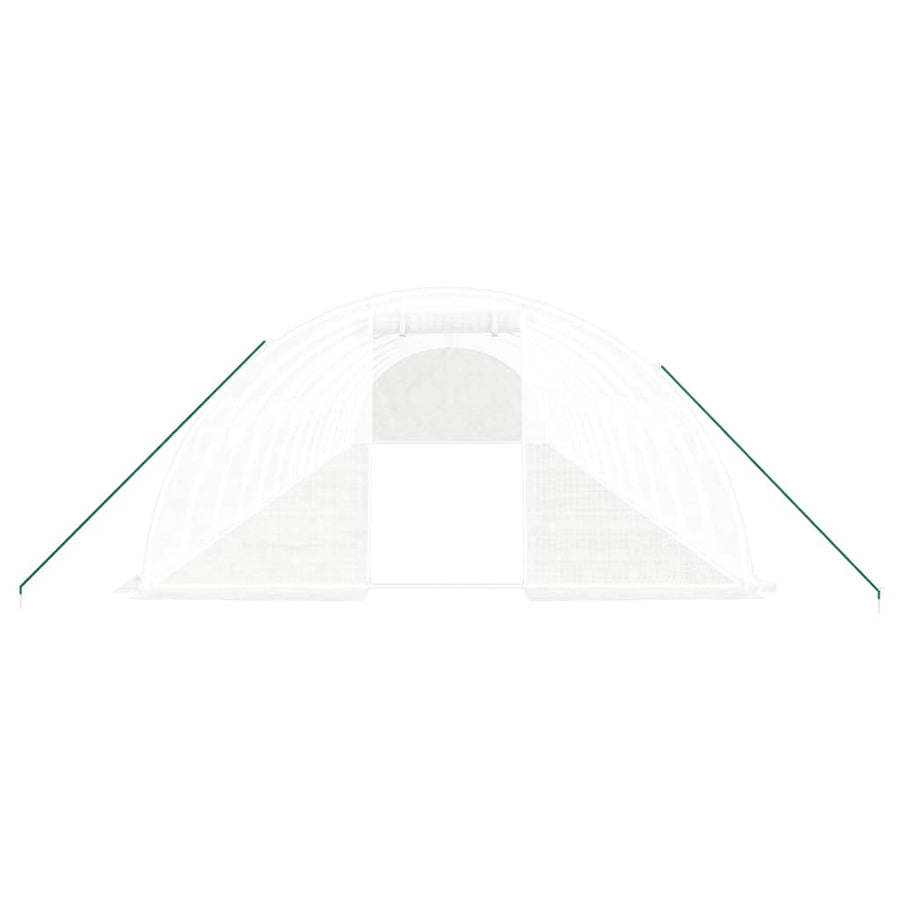 Tuinkas Met Stalen Frame 56 M² 14X4X2 M Wit