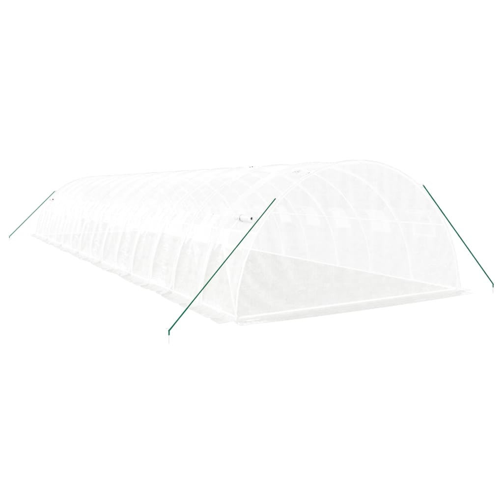 Tuinkas Met Stalen Frame 56 M² 14X4X2 M Wit