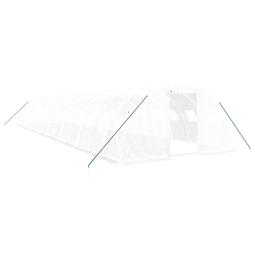 Tuinkas Met Stalen Frame 64 M² 16X4X2 M Wit