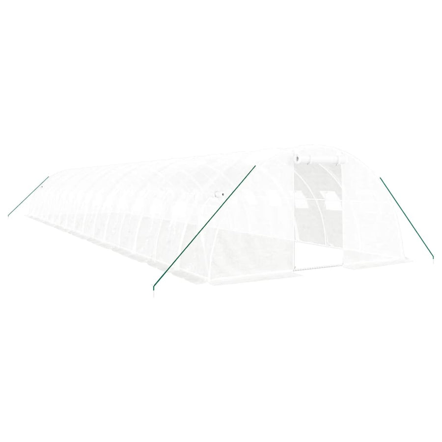 Tuinkas Met Stalen Frame 64 M² 16X4X2 M Wit