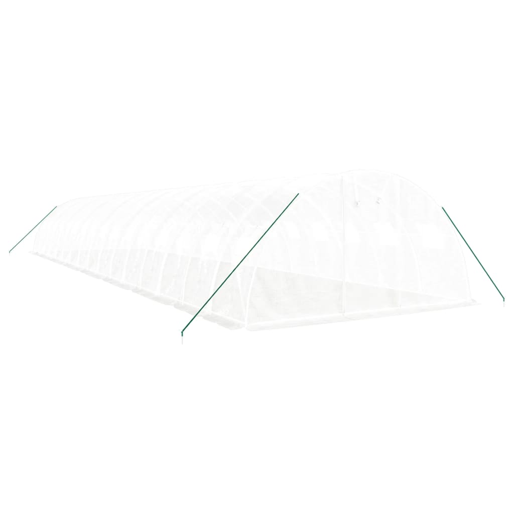 Tuinkas Met Stalen Frame 64 M² 16X4X2 M Wit