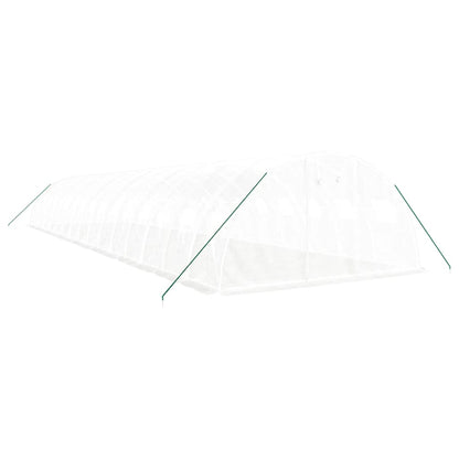 Tuinkas Met Stalen Frame 64 M² 16X4X2 M Wit