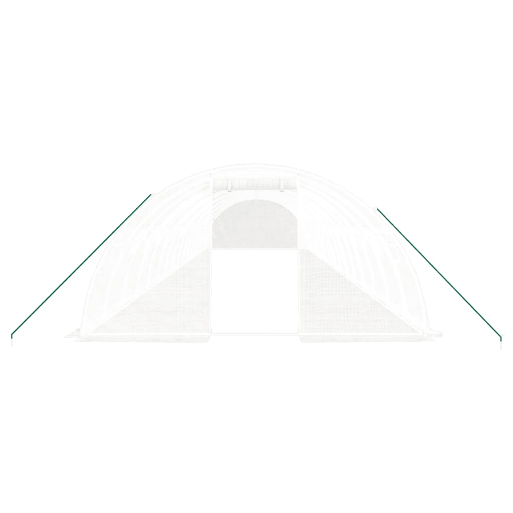 Tuinkas Met Stalen Frame 64 M² 16X4X2 M Wit