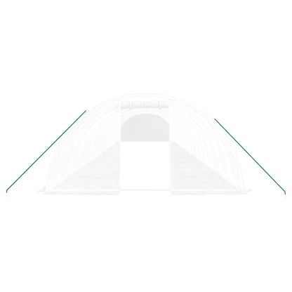 Tuinkas Met Stalen Frame 64 M² 16X4X2 M Wit