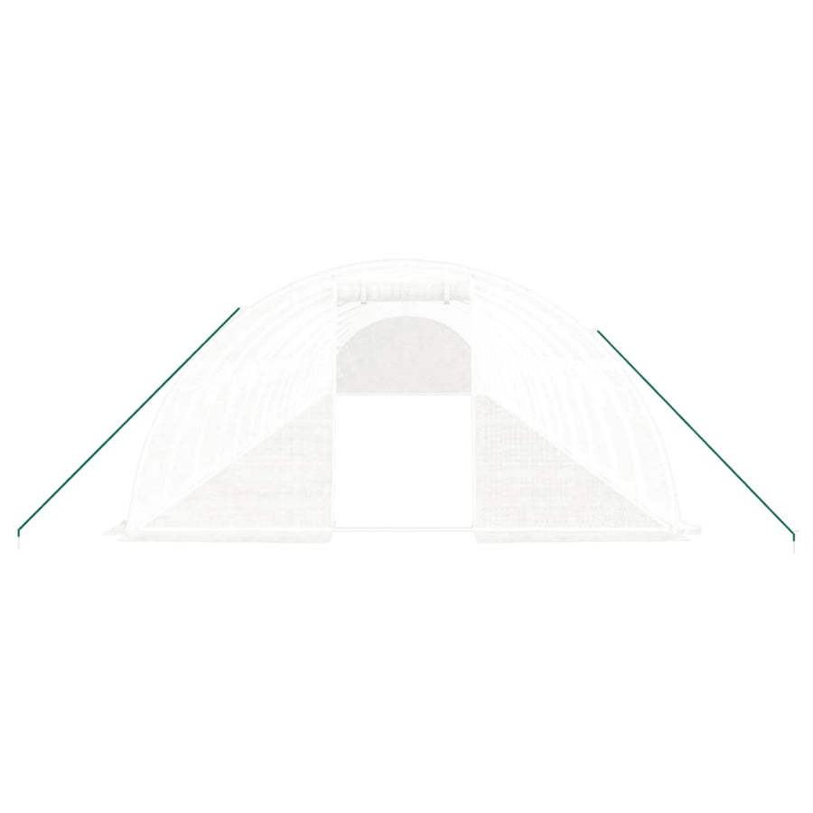 Tuinkas Met Stalen Frame 64 M² 16X4X2 M Wit