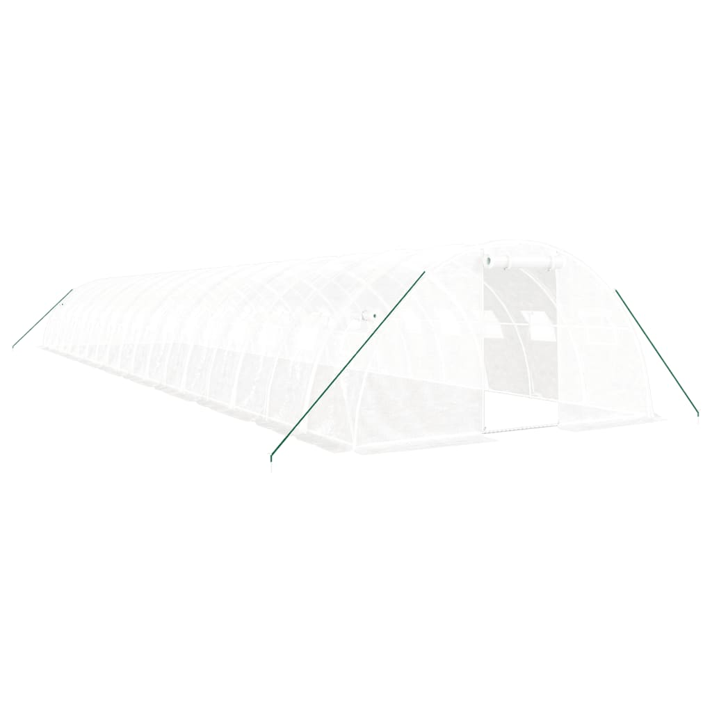 Tuinkas Met Stalen Frame 72 M² 18X4X2 M Wit