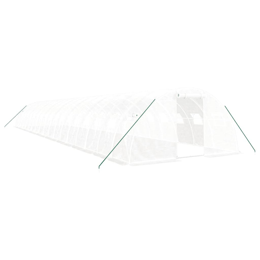 Tuinkas Met Stalen Frame 72 M² 18X4X2 M Wit