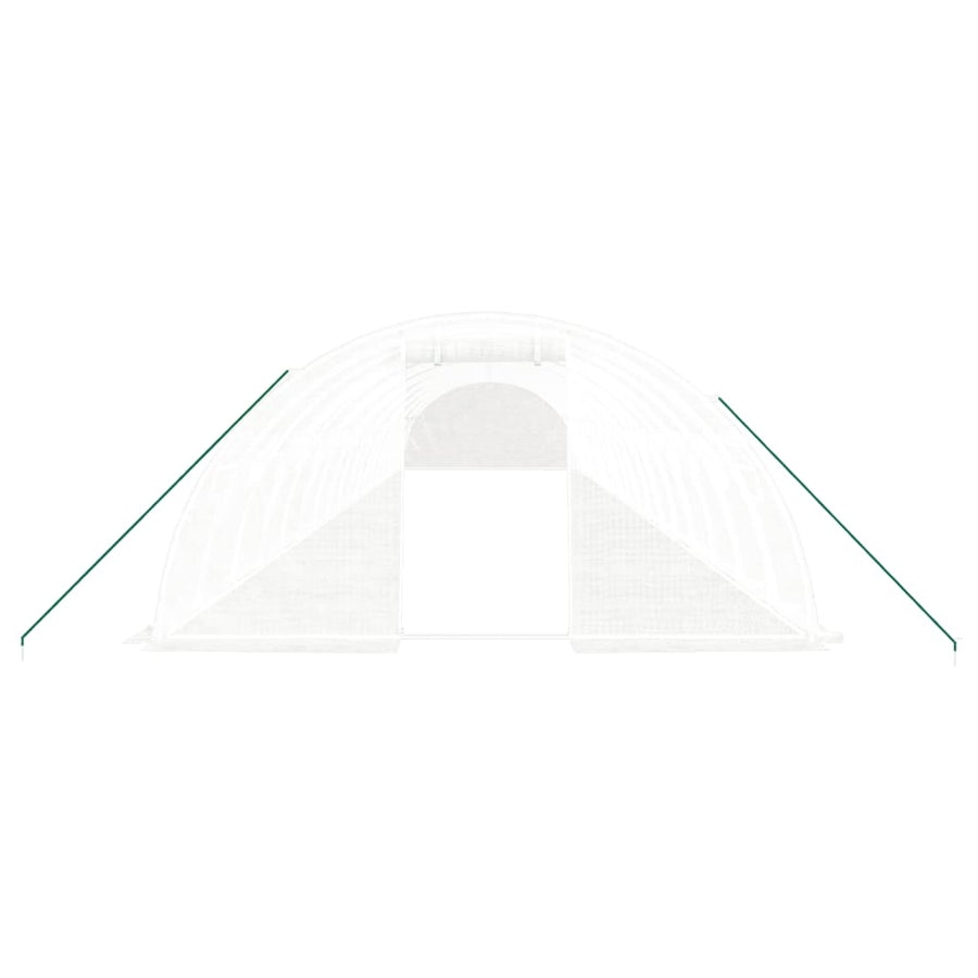 Tuinkas Met Stalen Frame 72 M² 18X4X2 M Wit
