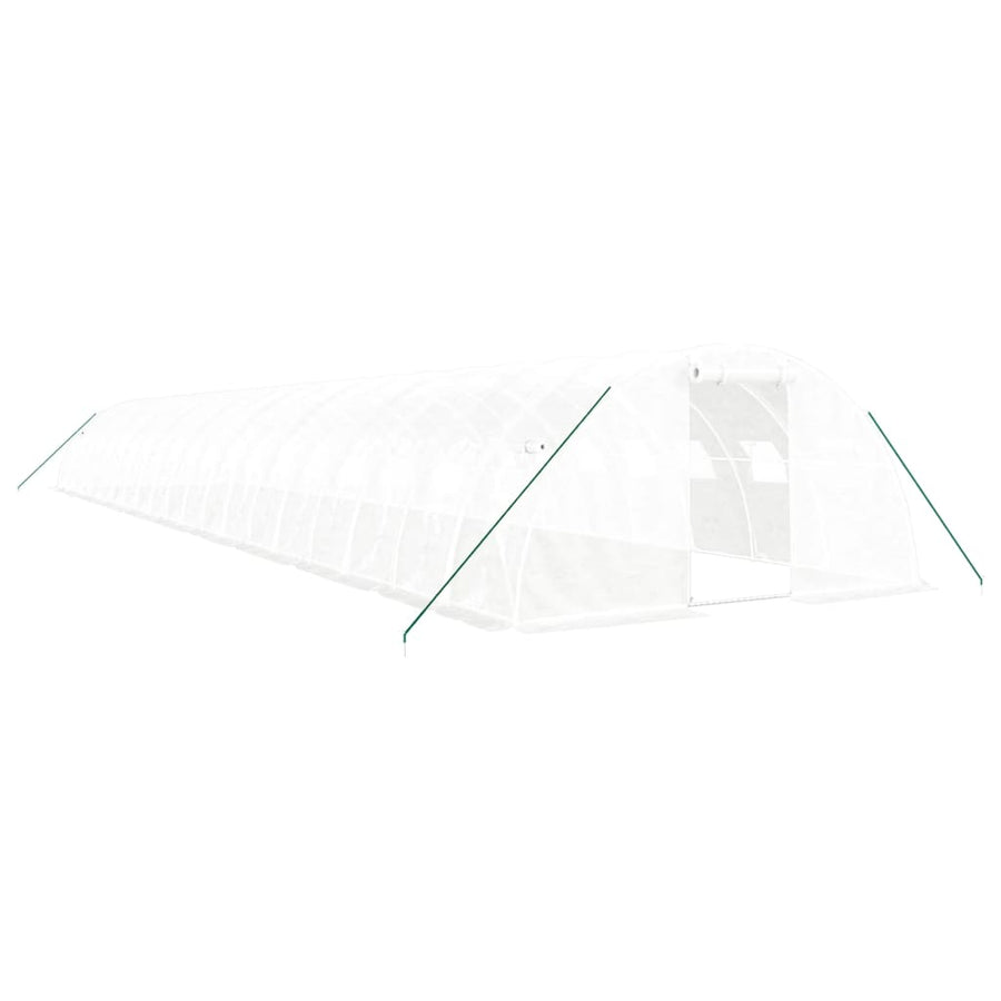 Tuinkas Met Stalen Frame 80 M² 20X4X2 M Wit