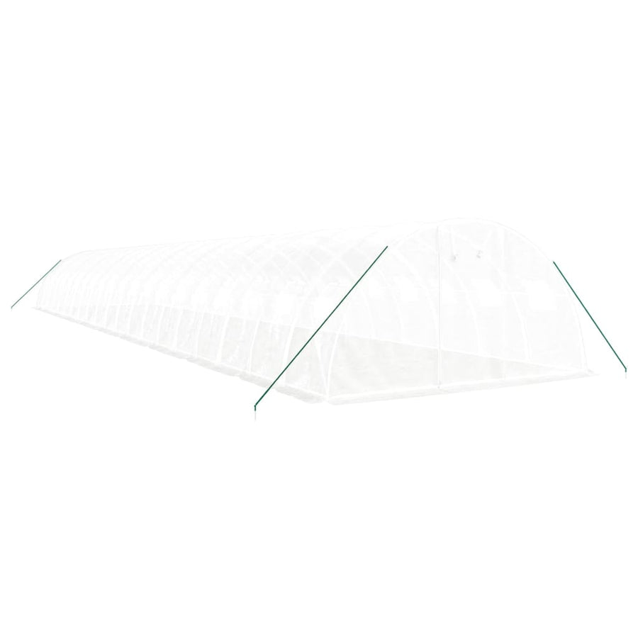 Tuinkas Met Stalen Frame 80 M² 20X4X2 M Wit