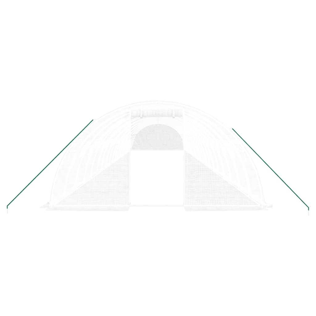 Tuinkas Met Stalen Frame 80 M² 20X4X2 M Wit