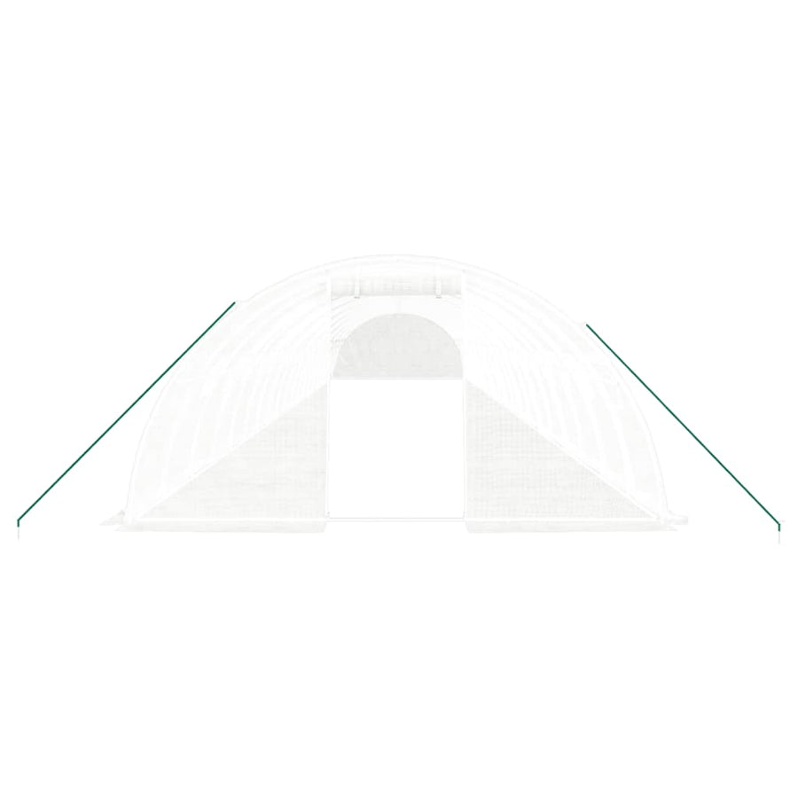 Tuinkas Met Stalen Frame 80 M² 20X4X2 M Wit