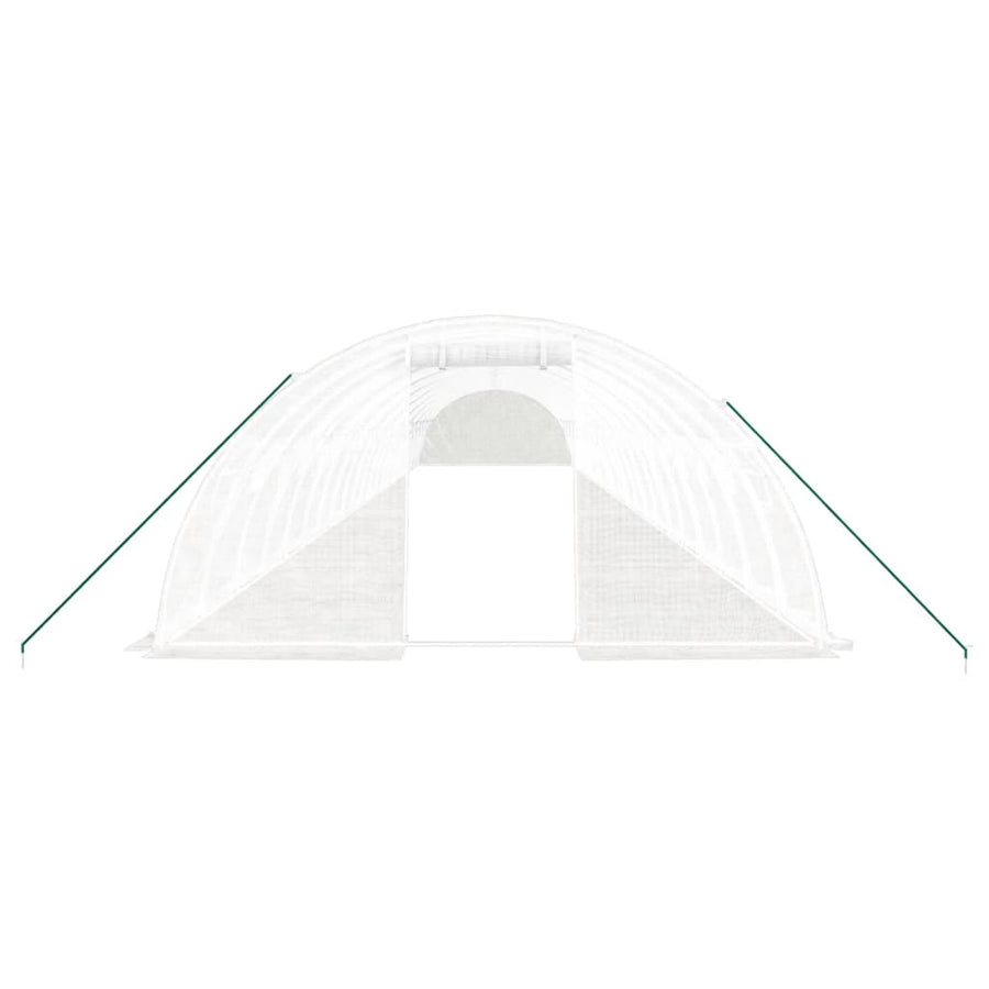 Tuinkas Met Stalen Frame 88 M² 22X4X2 M Wit