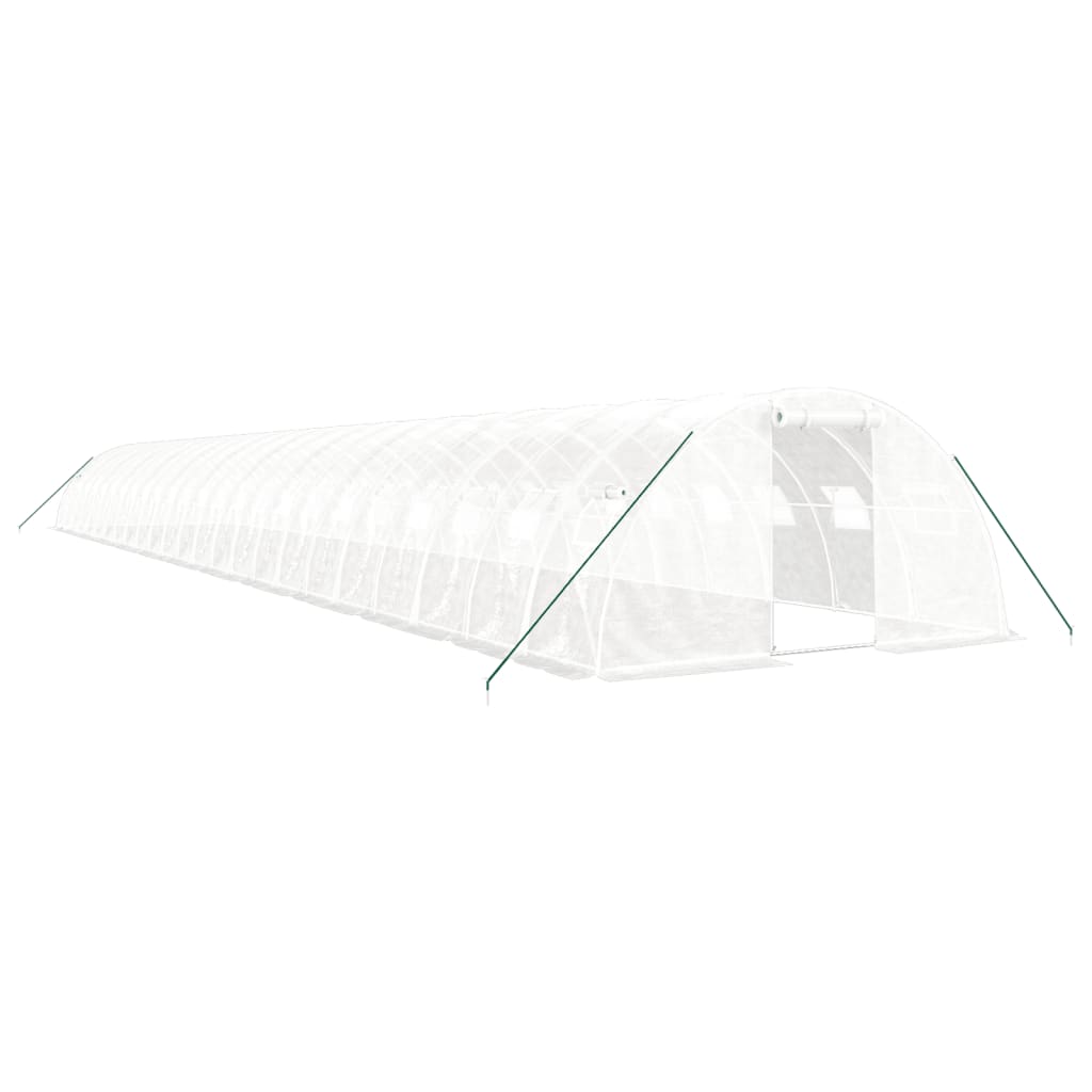 Tuinkas Met Stalen Frame 96 M² 24X4X2 M Wit