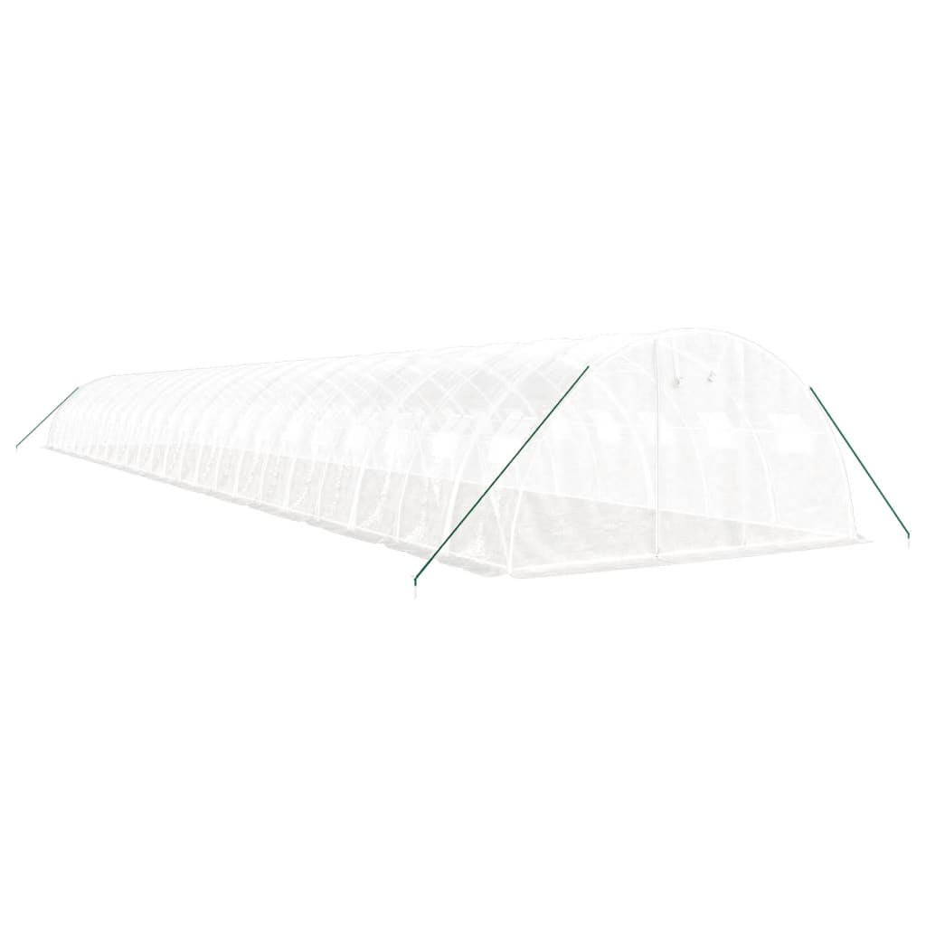 Tuinkas Met Stalen Frame 96 M² 24X4X2 M Wit