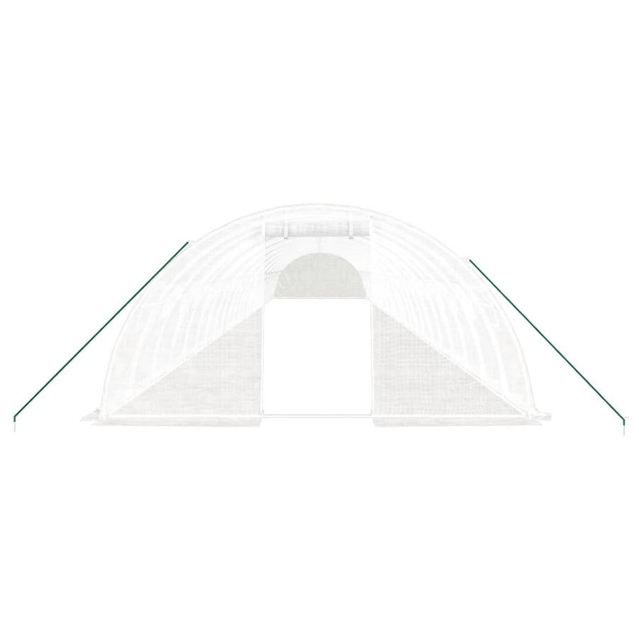 Tuinkas Met Stalen Frame 96 M² 24X4X2 M Wit