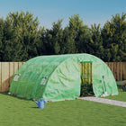 Steel frame greenhouse 20 m² 5x4x2.3 m green