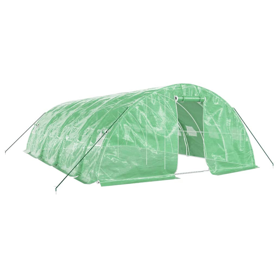 Tuinkas Met Stalen Frame 40 M² 8X5X2,3 M 8 x 5 x 2.3 m Groen