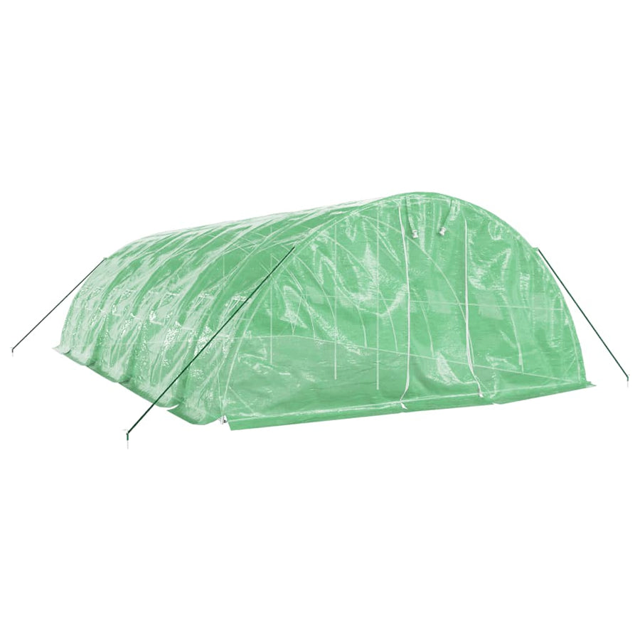 Tuinkas Met Stalen Frame 40 M² 8X5X2,3 M 8 x 5 x 2.3 m Groen