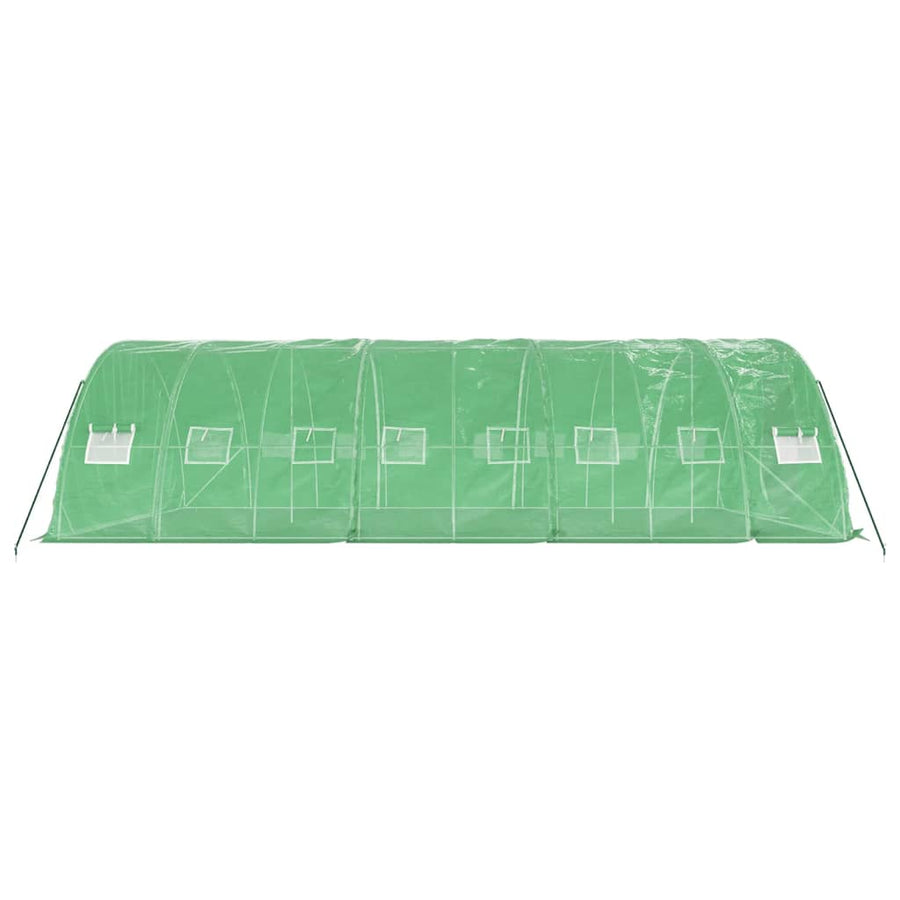 Tuinkas Met Stalen Frame 40 M² 8X5X2,3 M 8 x 5 x 2.3 m Groen