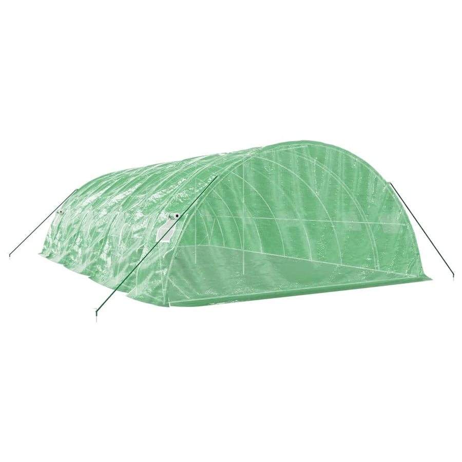 Tuinkas Met Stalen Frame 40 M² 8X5X2,3 M 8 x 5 x 2.3 m Groen