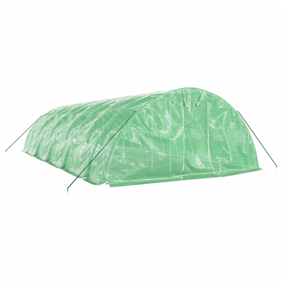 Tuinkas Met Stalen Frame 50 M² 0X5X2,3 M 10 x 5 x 2.3 m Groen