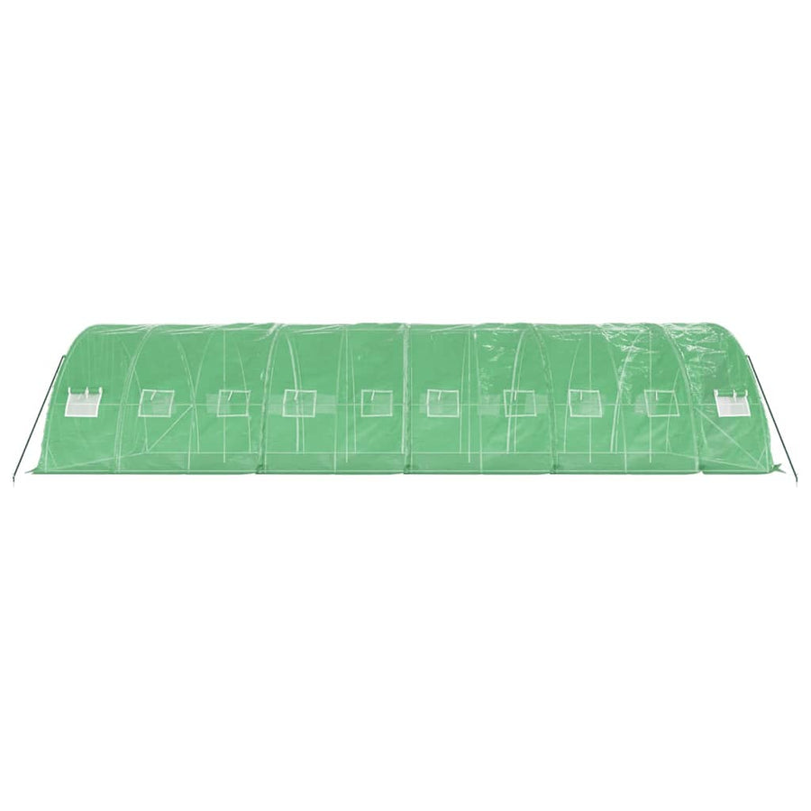 Tuinkas Met Stalen Frame 50 M² 0X5X2,3 M 10 x 5 x 2.3 m Groen